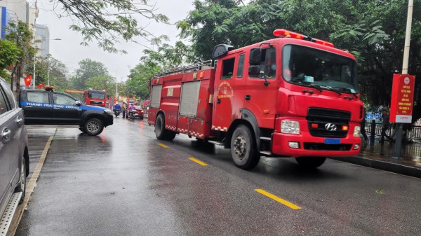 Khống chế đám cháy chợ Tam Bạc, không thiệt hại về người