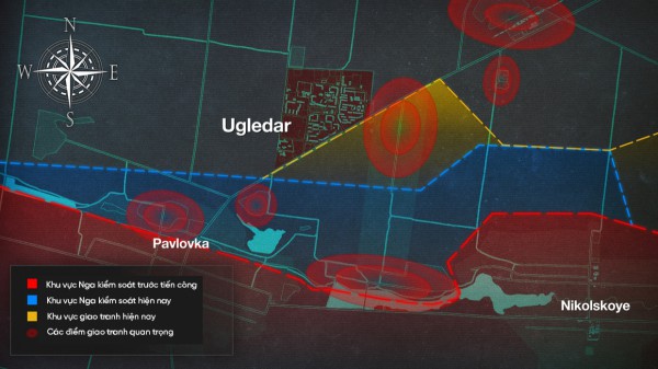 Nga quyết chiến với Ukraine giành Ugledar để thay đổi tình hình ở Donetsk