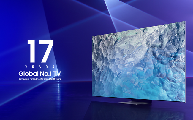 Samsung dẫn đầu thị trường TV toàn cầu 17 năm liên tiếp