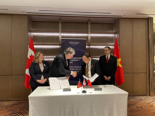 Tăng cường quan hệ hợp tác nông sản, nam y giữa Ontario và Việt Nam Tăng cường quan hệ hợp tác nông sản, nam y giữa Ontario và Việt Nam