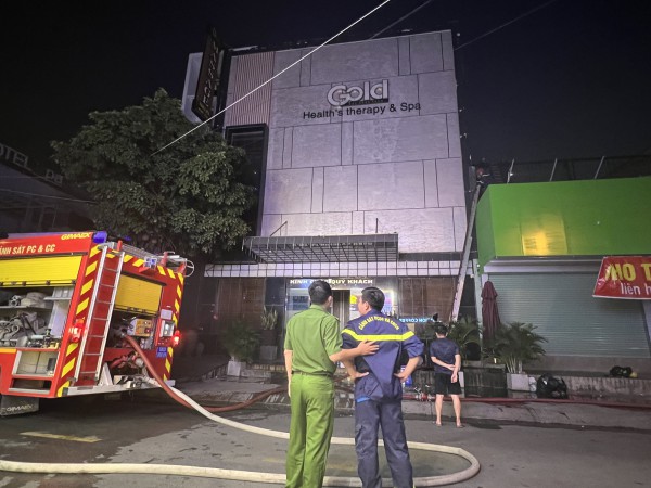 TP.HCM: Cháy cơ sở massage, spa ở TP.Thủ Đức