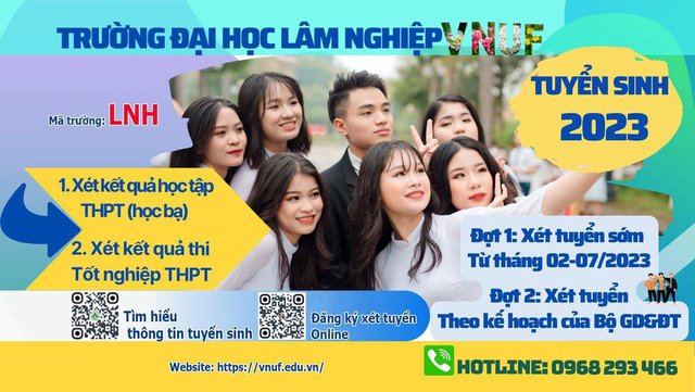 Trường Đại học Lâm nghiệp tuyển sinh đại học năm 2023 - Ảnh 1.