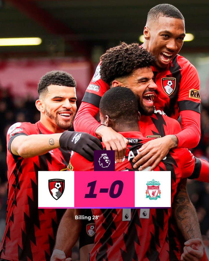 Vòng 27 Ngoại hạng Anh - Salah đá hỏng phạt đền, Liverpool bại trận trước Bournemouth Vòng 27 Ngoại hạng Anh - Salah đá hỏng phạt đền, Liverpool bại trận trước Bournemouth