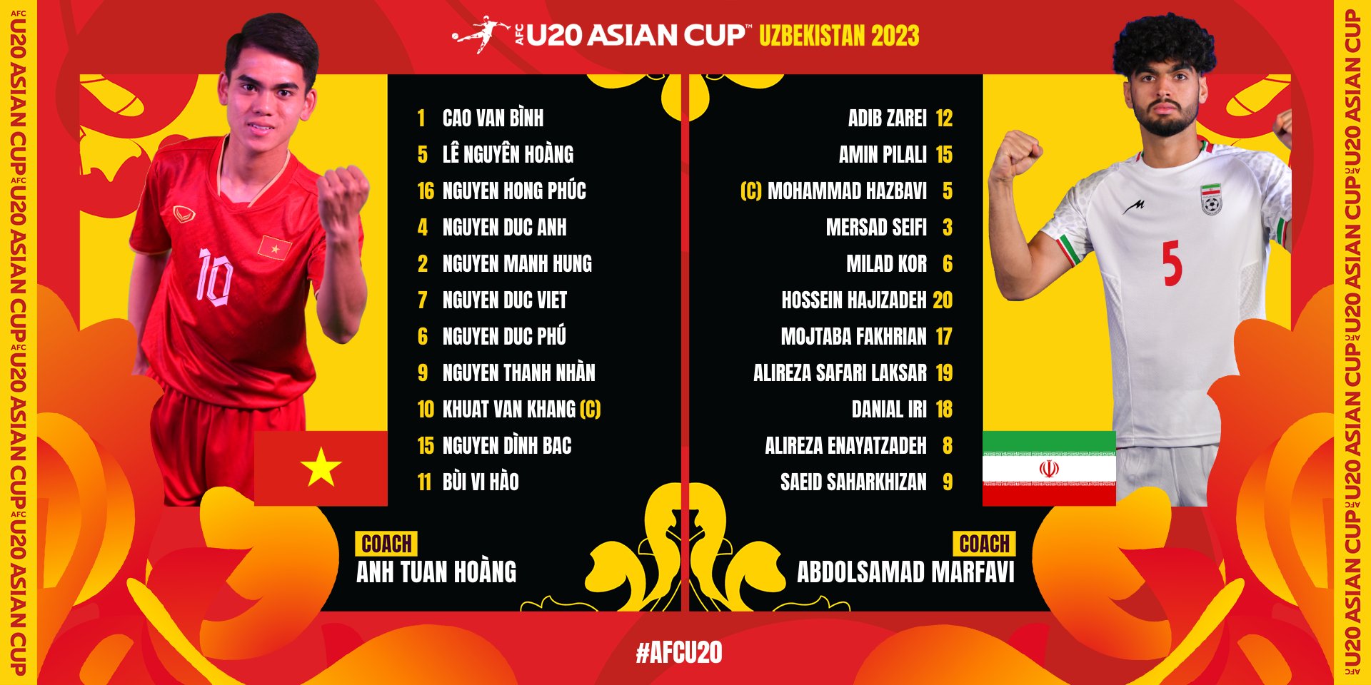 [KT] U20 Việt Nam 1-3 U20 Iran - U20 Việt Nam dừng bước tại VCK U20 châu Á 2023