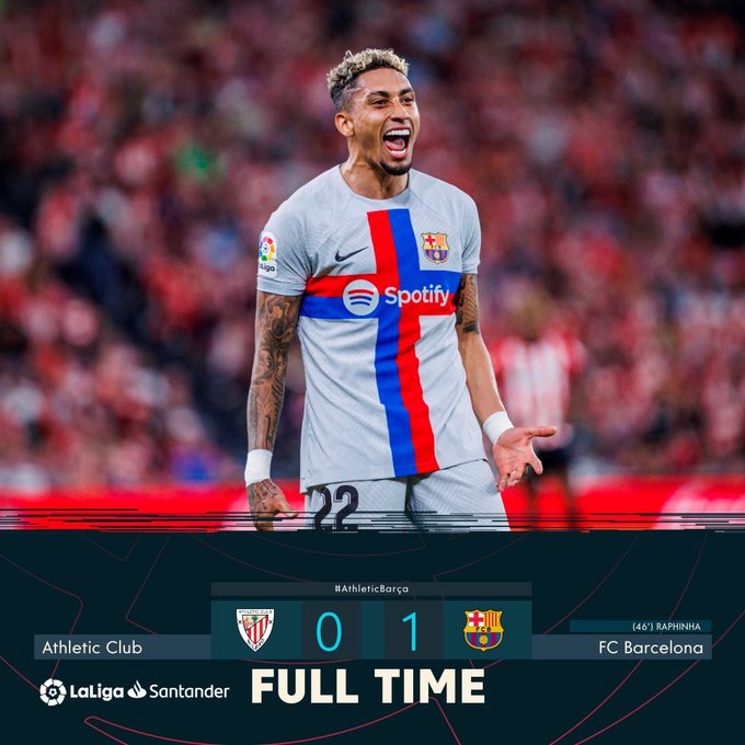 Vòng 25 La Liga - Raphinha tỏa sáng, Barcelona đánh bại Athletic Bilbao