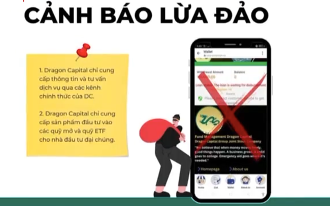 Cảnh báo giả mạo công ty quản lý quỹ lừa đảo nhà đầu tư chứng khoán