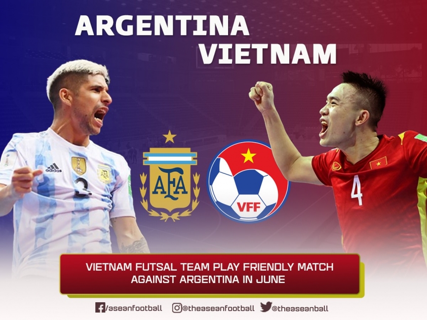 ĐT Futsal Việt Nam chốt đá giao hữu với ĐT Argentina