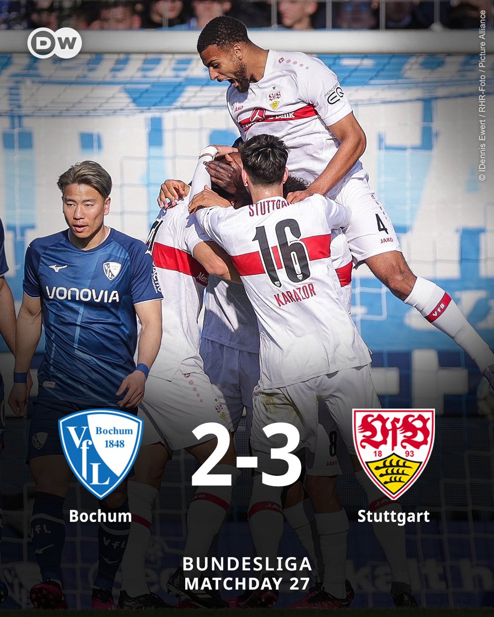 Hoffenheim và Stuttgart có chiến thắng quan trọng trong cuộc đua trụ hạng Bundesliga