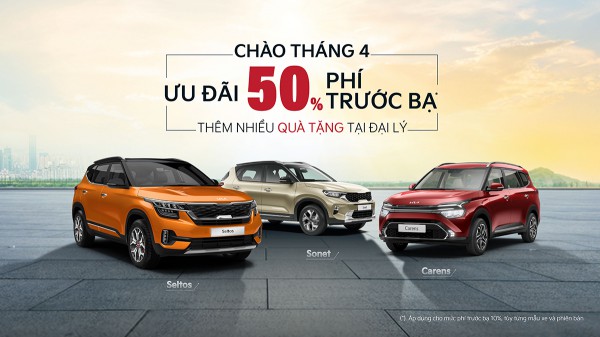 Kia ưu đãi 100% phí trước bạ cùng nhiều ưu đãi hấp dẫn trong tháng 4.2023 Kia ưu đãi 100% phí trước bạ cùng nhiều ưu đãi hấp dẫn trong tháng 4.2023