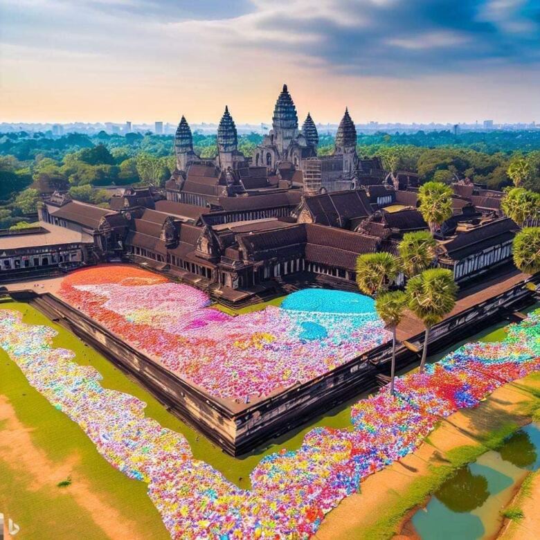 Campuchia lập kỷ lục gấp trái tim bằng giấy