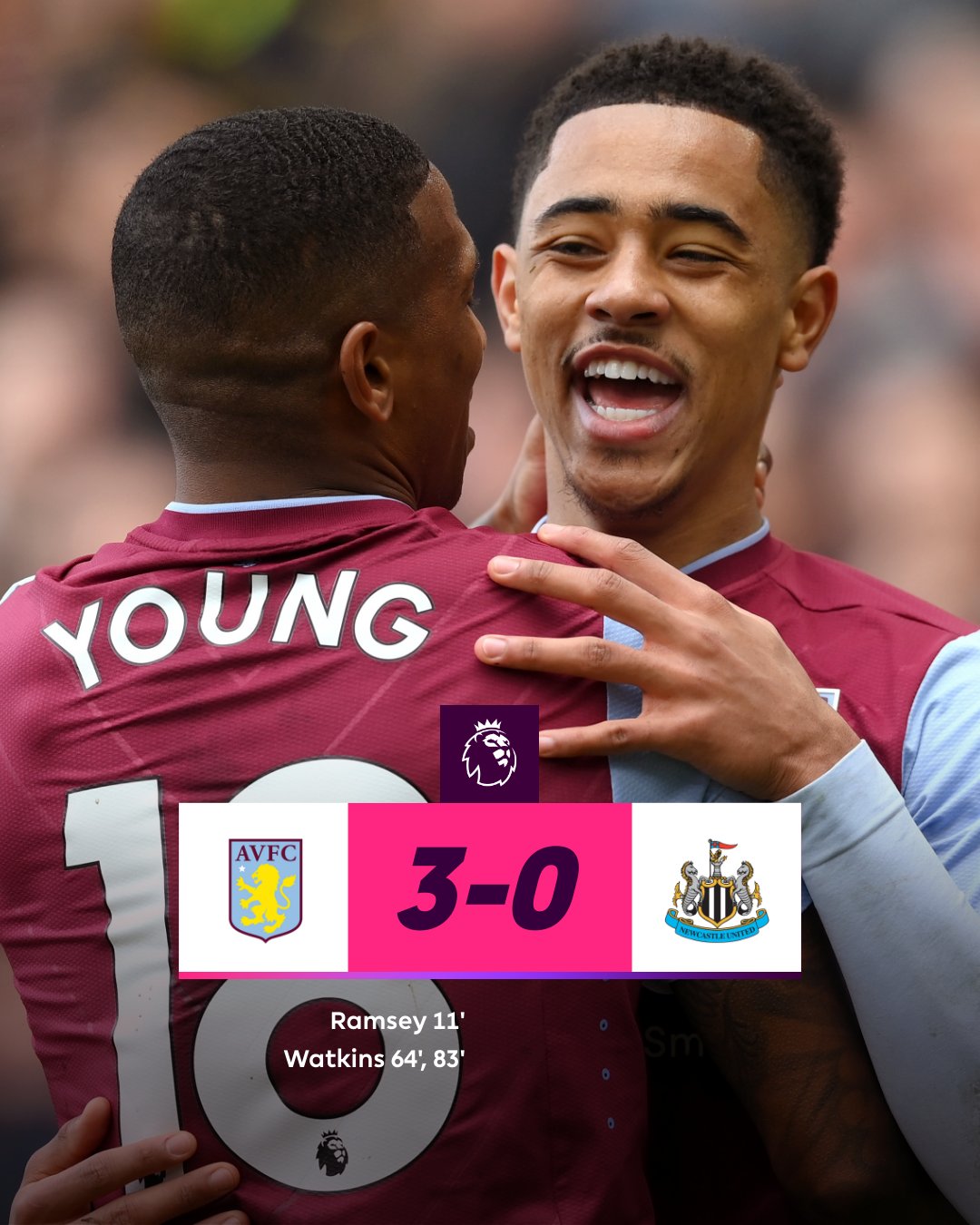 Watkins rực sáng, Aston Villa bất ngờ thắng đậm Newcastle Watkins rực sáng, Aston Villa bất ngờ thắng đậm Newcastle