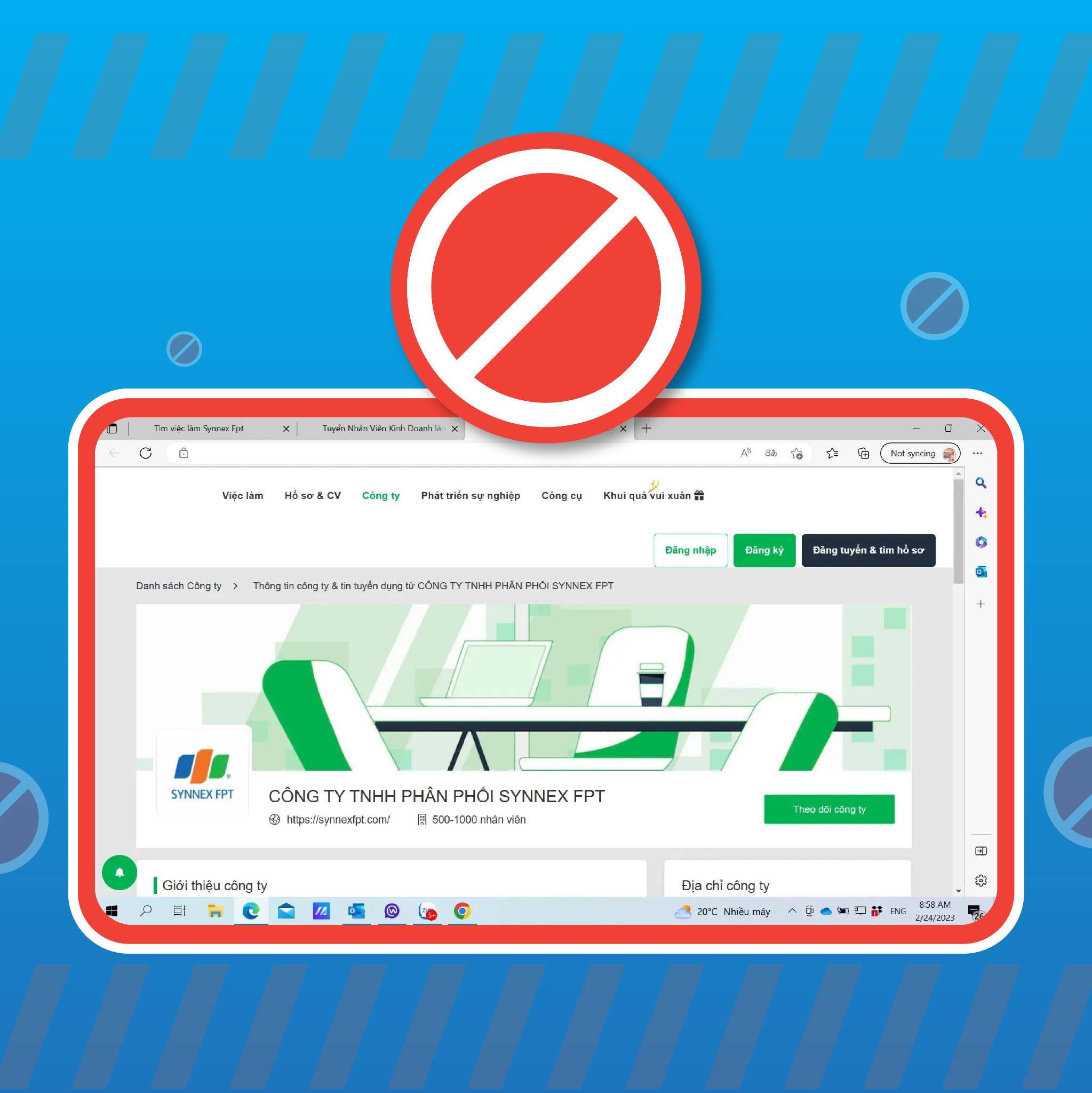 Doanh nghiệp lớn bị mạo danh lừa đảo tuyển dụng Doanh nghiệp lớn bị mạo danh lừa đảo tuyển dụng