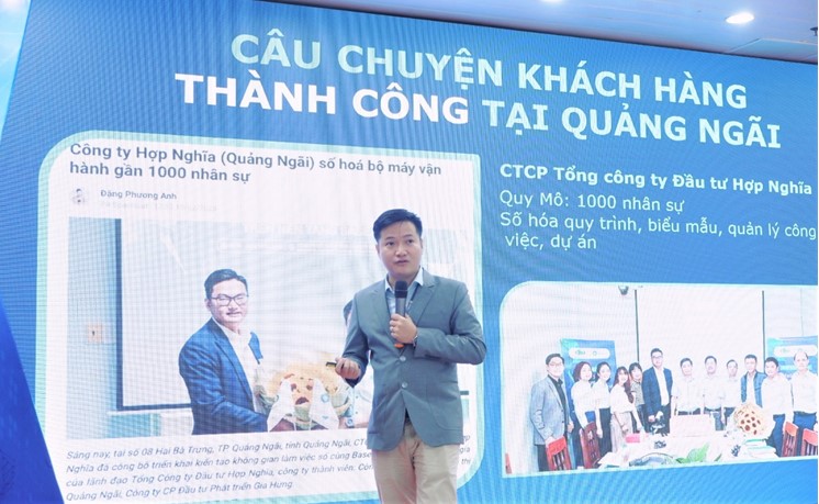 Base cùng doanh nghiệp KKT Dung Quất thúc đẩy chuyển đổi số trong quản lý, vận hành tổ chức Base cùng doanh nghiệp KKT Dung Quất thúc đẩy chuyển đổi số trong quản lý, vận hành tổ chức