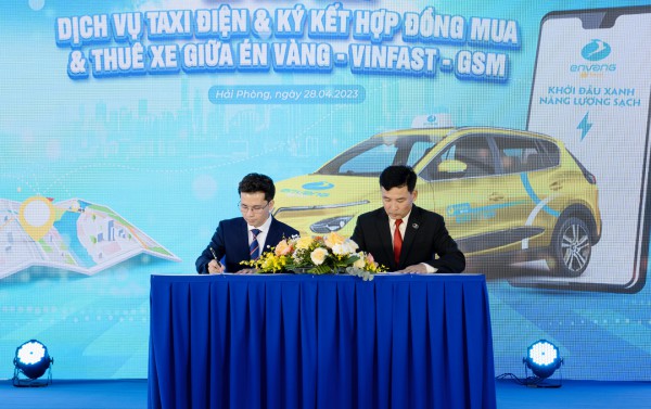 Én Vàng mua-thuê 150 ôtô điện Vinfast, ra mắt dịch vụ taxi điện tại Hải Phòng Én Vàng mua-thuê 150 ôtô điện Vinfast, ra mắt dịch vụ taxi điện tại Hải Phòng