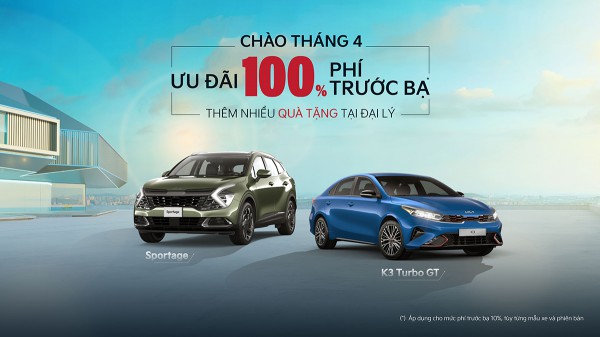 Kia ưu đãi 100% phí trước bạ cùng nhiều ưu đãi hấp dẫn trong tháng 4.2023 Kia ưu đãi 100% phí trước bạ cùng nhiều ưu đãi hấp dẫn trong tháng 4.2023