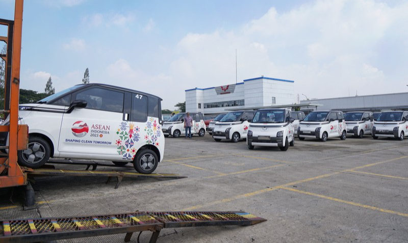 Ô tô điện Wuling Air EV được sử dụng tại Hội nghị Cấp cao ASEAN 2023