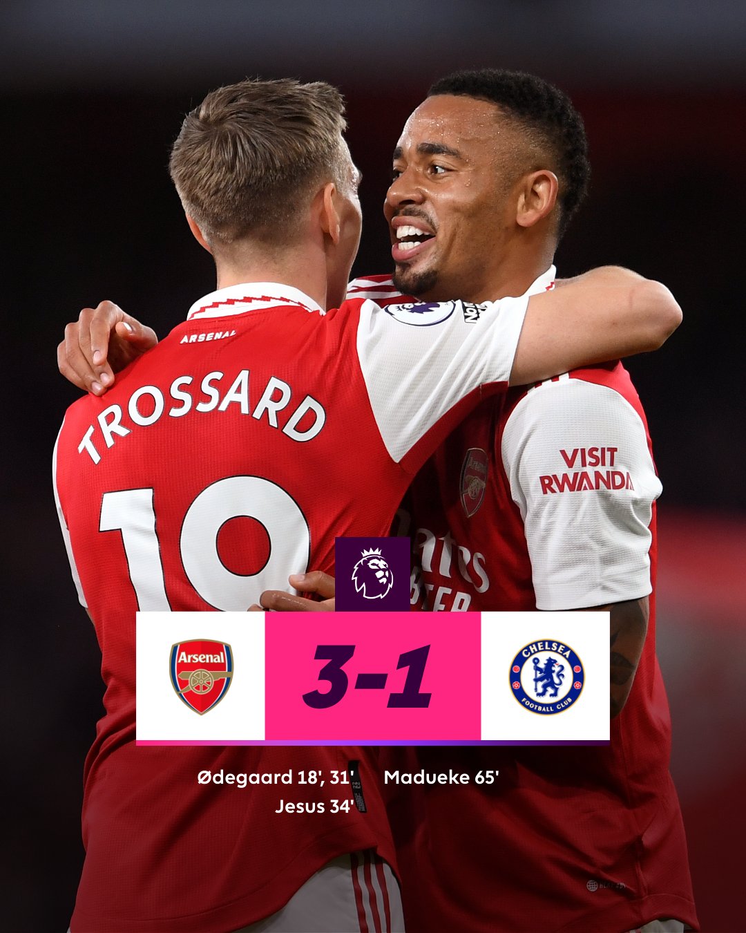 Vòng 34 Ngoại hạng Anh - Arsenal thắng dễ Chelsea, đòi lại ngôi đầu