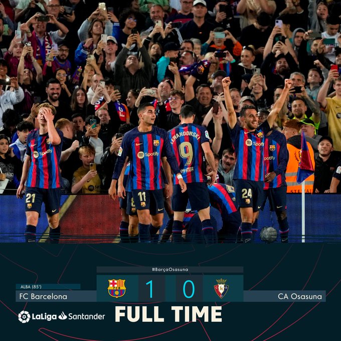 Vòng 33 La Liga - Thắng Osasuna, Barcelona tiến sát chức vô địch