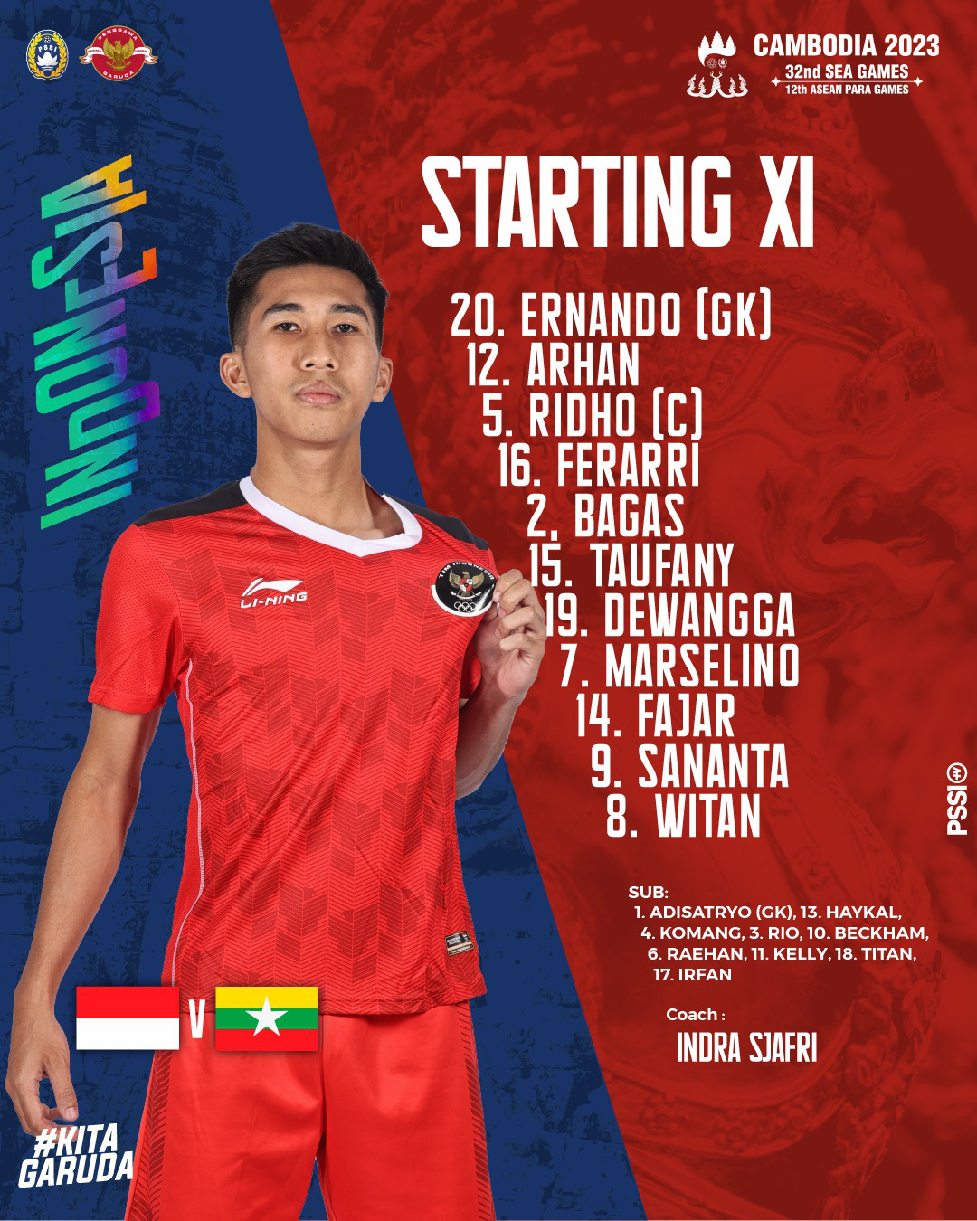 SEA GAMES 32 - U22 Indonesia 5-0 U22 Myanmar: Khẳng định sức mạnh ứng cử viên vô địch