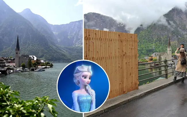 Thị trấn du lịch nổi tiếng ở Áo dựng hàng rào ngăn du khách selfie