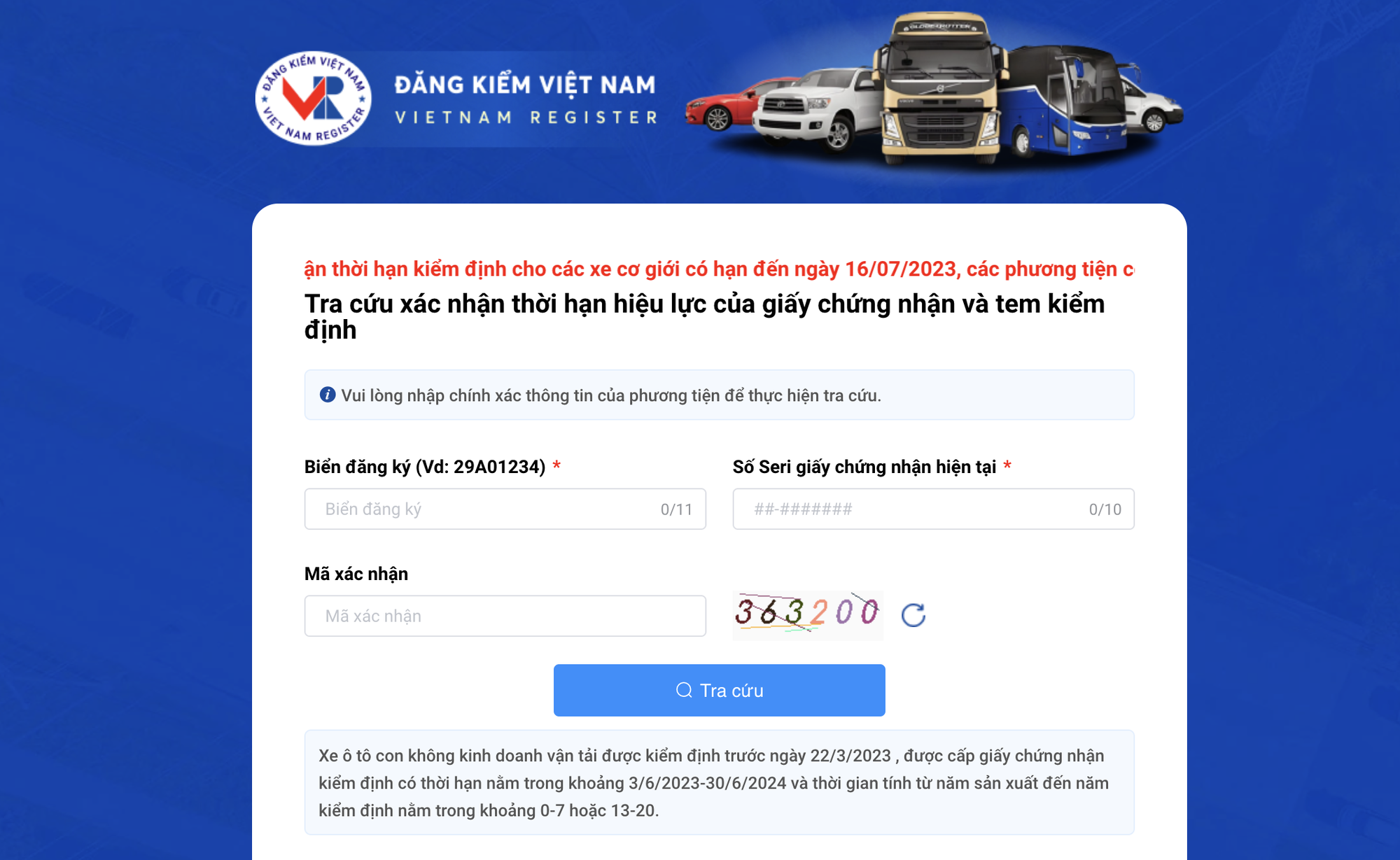 Vì sao nhiều chủ xe chưa thể tải giấy xác nhận gia hạn đăng kiểm?