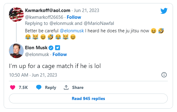 Elon Musk luyện tập với võ sỹ huyền thoại cho trận Elon Musk luyện tập với võ sỹ huyền thoại cho trận