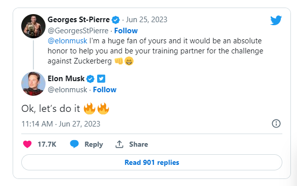 Elon Musk luyện tập với võ sỹ huyền thoại cho trận Elon Musk luyện tập với võ sỹ huyền thoại cho trận