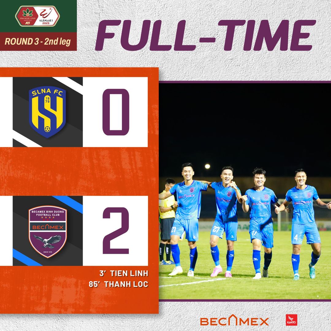 Becamex Bình Dương có chiến thắng đầu tiên tại V.League 2023 Becamex Bình Dương có chiến thắng đầu tiên tại V.League 2023