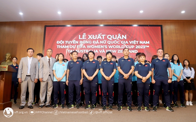 Lễ xuất quân ĐT nữ Việt Nam: Sẵn sàng hướng đến VCK Bóng đá nữ thế giới 2023 Lễ xuất quân ĐT nữ Việt Nam: Sẵn sàng hướng đến VCK Bóng đá nữ thế giới 2023