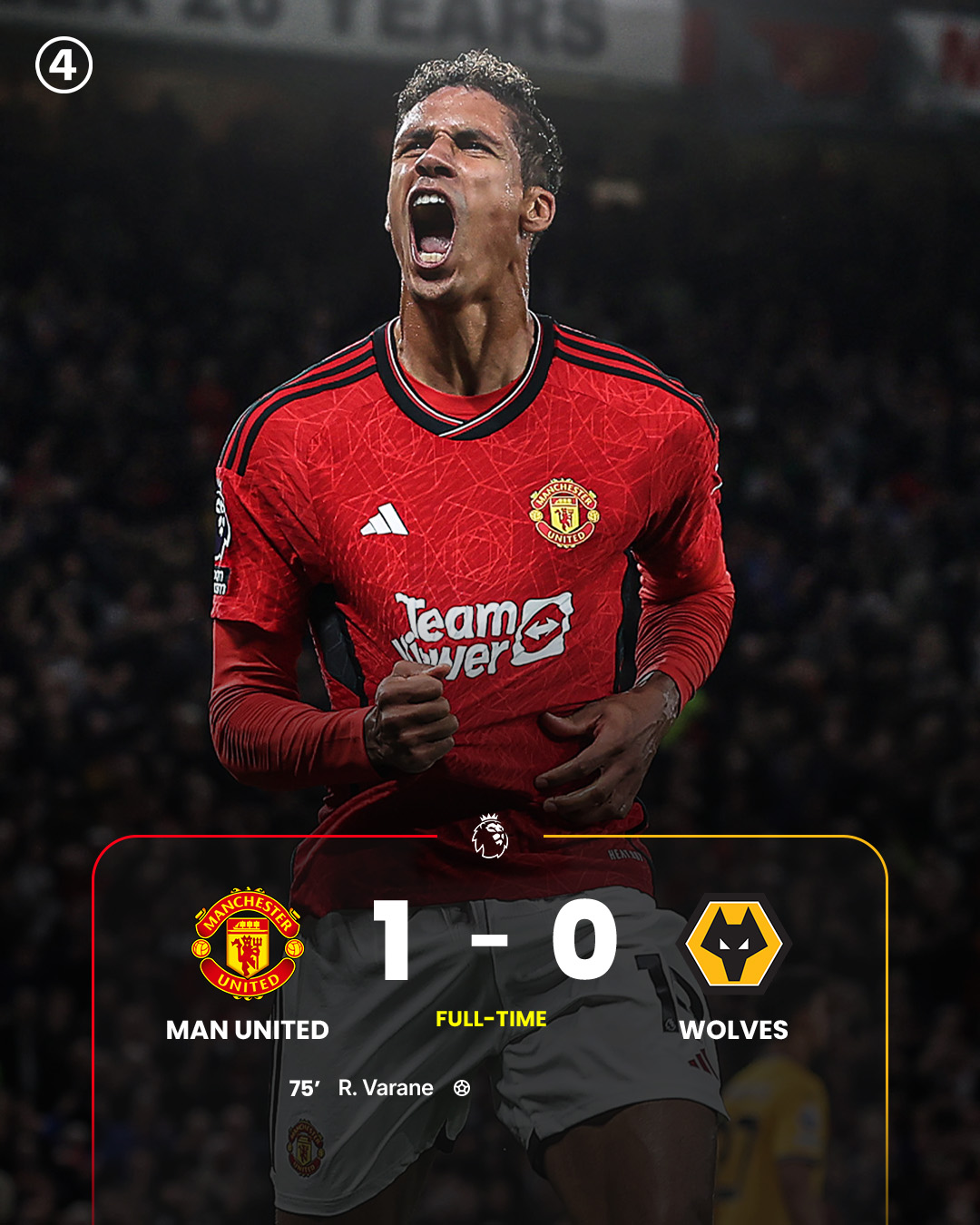 Vòng 1 Ngoại hạng Anh - Man Utd thắng nhọc Wolverhampton trên sân nhà