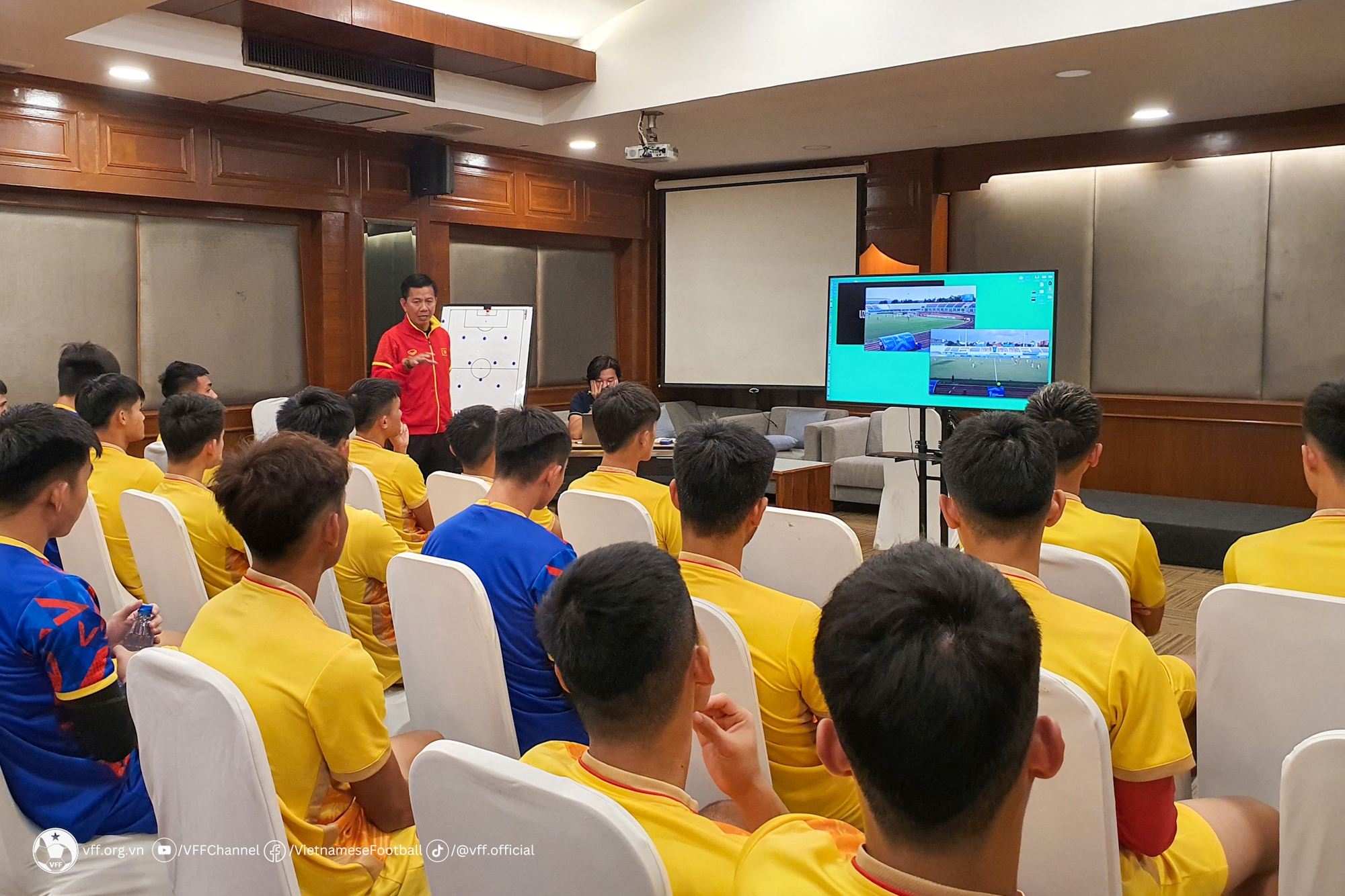 ĐT U23 Việt Nam tích cực hồi phục thể lực, tập trung chuẩn bị cho trận gặp Philippines ĐT U23 Việt Nam tích cực hồi phục thể lực, tập trung chuẩn bị cho trận gặp Philippines