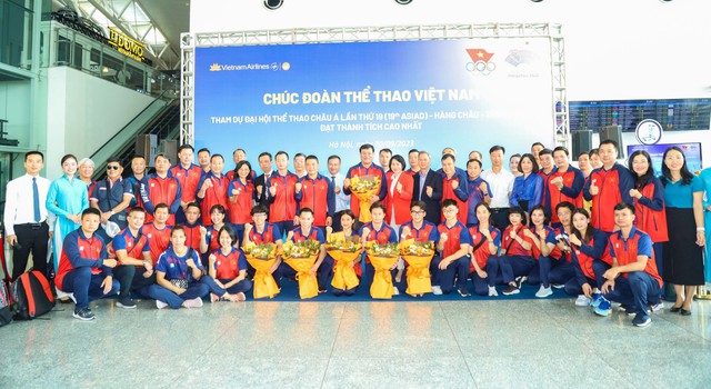 Đoàn Thể thao Việt Nam lên đường tranh tài tại ASIAD 19 - Ảnh 1. Đoàn Thể thao Việt Nam lên đường tranh tài tại ASIAD 19 - Ảnh 1.