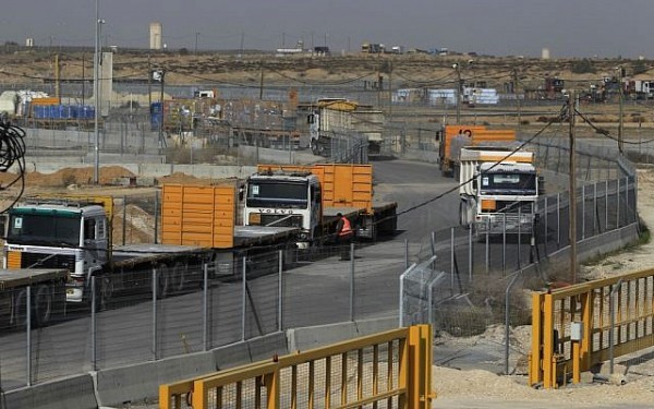 Israel cho phép xuất khẩu hàng hóa thương mại trở lại từ Dải Gaza