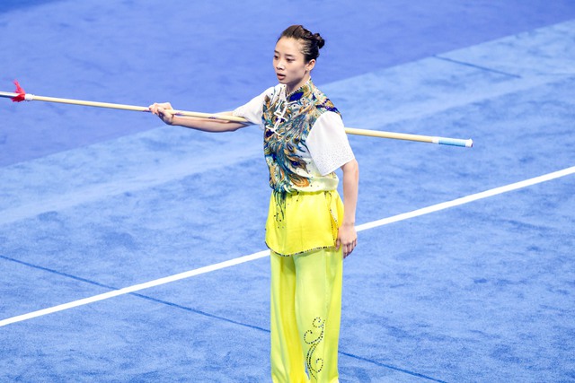 Wushu tiếp tục mang về HCĐ tại ASIAD 19 - Ảnh 1. Wushu tiếp tục mang về HCĐ tại ASIAD 19 - Ảnh 1.