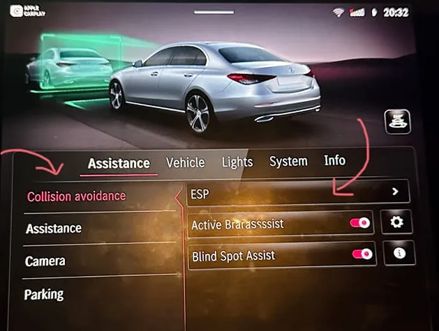 Xe Mercedes tự phanh 