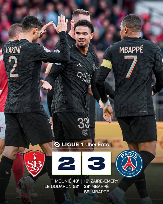 Vòng 10 Ligue I - Mbappe tỏa sáng, PSG thắng kịch tính
