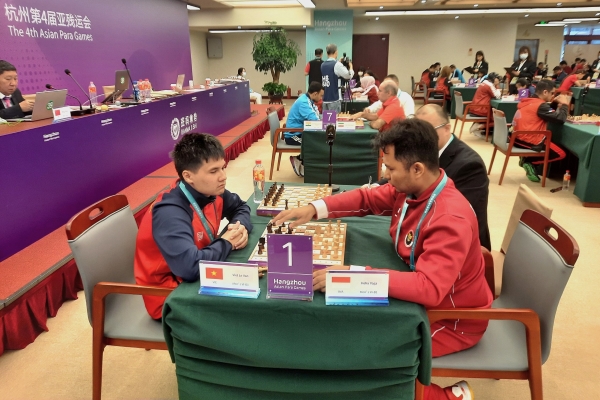 Cờ vua giành 5 HCB nội dung cờ tiêu chuẩn tại ASIAN Para Games 4 - Ảnh 1. Cờ vua giành 5 HCB nội dung cờ tiêu chuẩn tại ASIAN Para Games 4 - Ảnh 1.