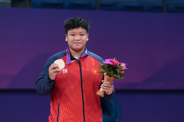 Nữ võ sĩ giành HCĐ Kurash cho Đoàn Thể thao Việt Nam mới chỉ tập luyện 4 tháng - Ảnh 1. Nữ võ sĩ giành HCĐ Kurash cho Đoàn Thể thao Việt Nam mới chỉ tập luyện 4 tháng - Ảnh 1.