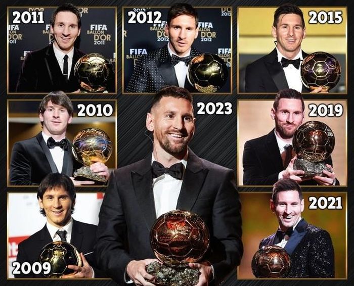 Những kỷ lục mới mà Lionel Messi thiết lập với quả bóng vàng 2023