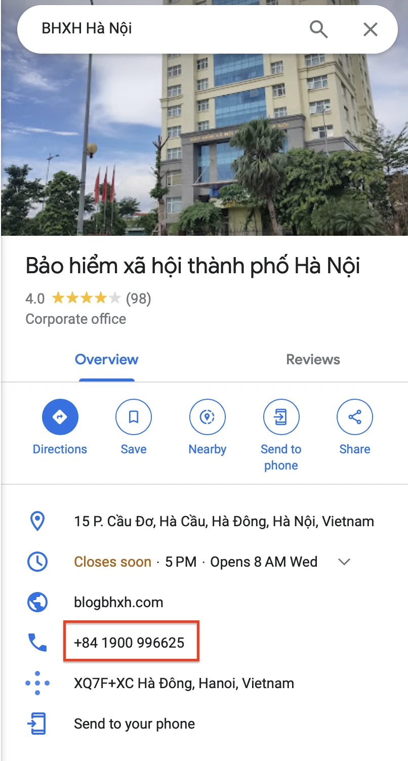 Hàng loạt cơ quan BHXH cả nước bị 'hack' số điện thoại trên Google Maps - Ảnh 2.