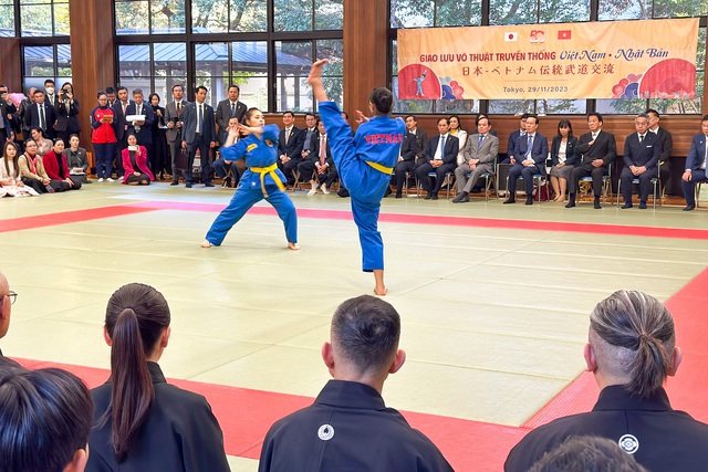 Chủ tịch nước Võ Văn Thưởng dự chương trình giao lưu và trình diễn võ thuật Vovinam và Võ đạo Nhật Bản - Ảnh 4.