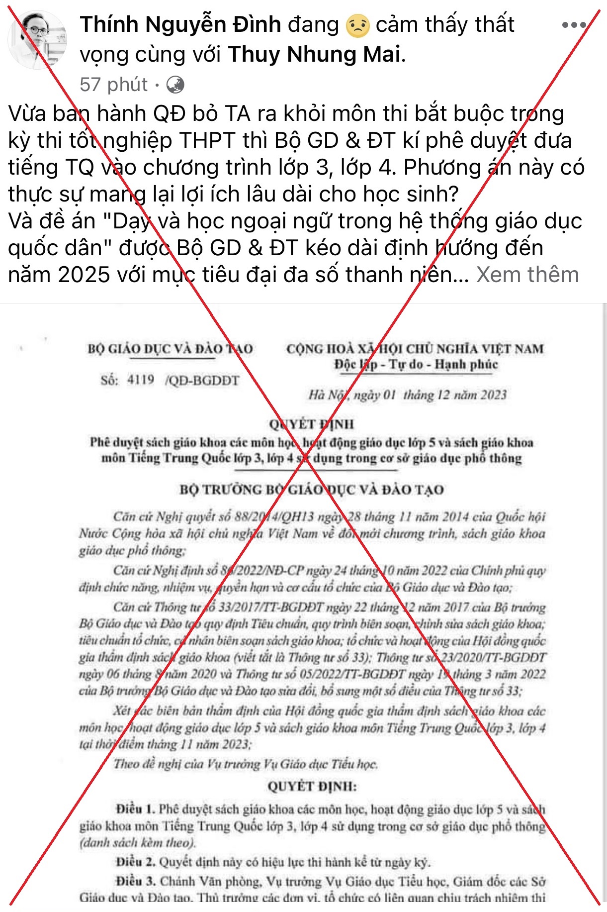 Cảnh báo xuyên tạc Quyết định phê duyệt sách giáo khoa tiếng Trung Quốc lớp 3, 4 - Ảnh 2. Cảnh báo xuyên tạc Quyết định phê duyệt sách giáo khoa tiếng Trung Quốc lớp 3, 4 - Ảnh 2.