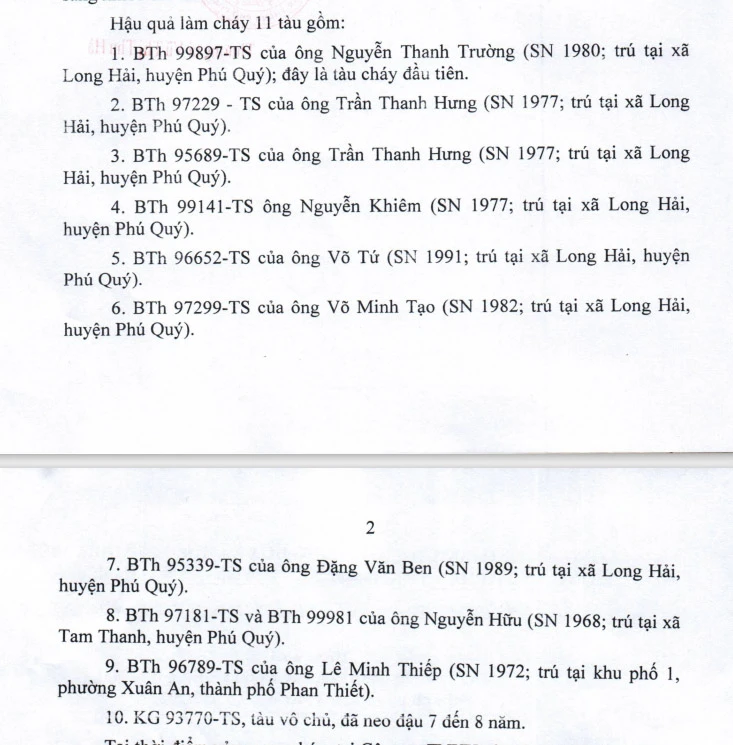 Công an Phan Thiết xác nhận nguyên nhân ban đầu vụ cháy 11 tàu cá chiều nay - Ảnh 2. Công an Phan Thiết xác nhận nguyên nhân ban đầu vụ cháy 11 tàu cá chiều nay - Ảnh 2.