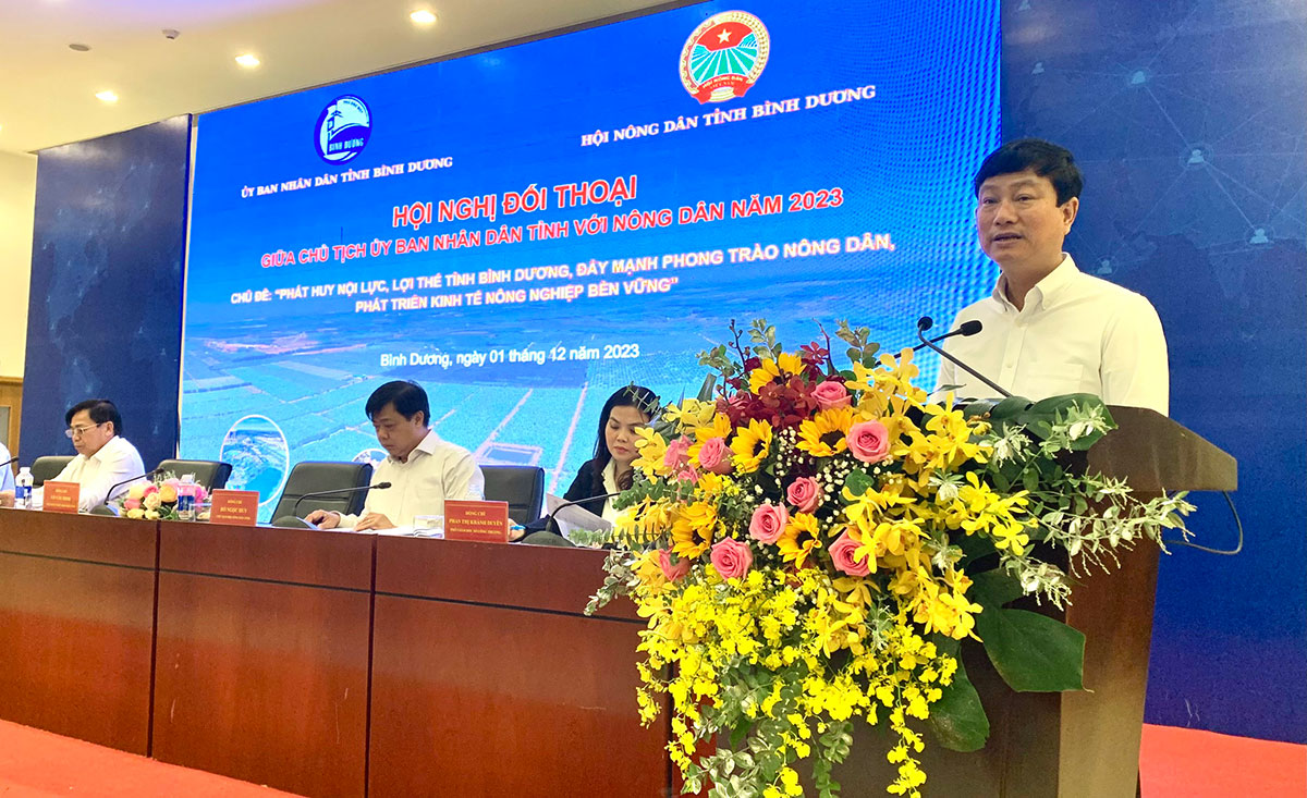Lãnh đạo Bình Dương đối thoại với nông dân về phát triển nông nghiệp bền vững - Ảnh 1. Lãnh đạo Bình Dương đối thoại với nông dân về phát triển nông nghiệp bền vững - Ảnh 1.