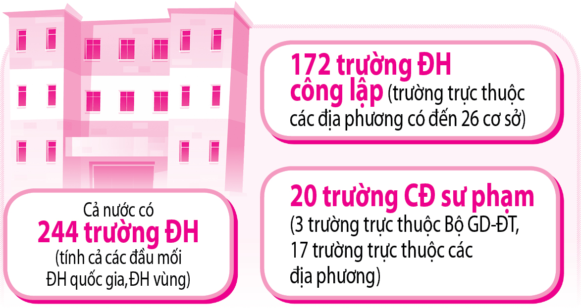 Mạng lưới đại học: Nhiều nhưng yếu- Ảnh 2.