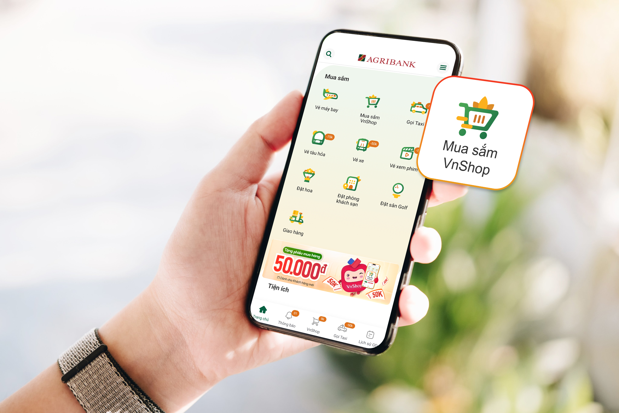 Cơ hội trúng 1 lượng vàng, combo giảm 50% khi mở tài khoản Agribank E-Mobile Banking- Ảnh 3.