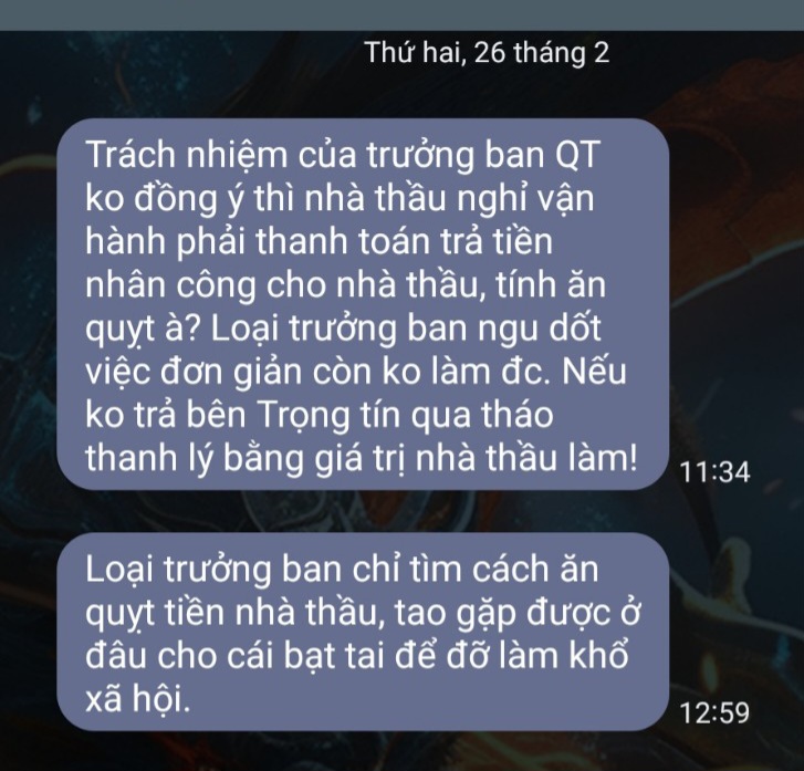 Trưởng ban quản trị chung cư Centum Wealth bị đe dọa 'táng vỡ sọ'- Ảnh 3.