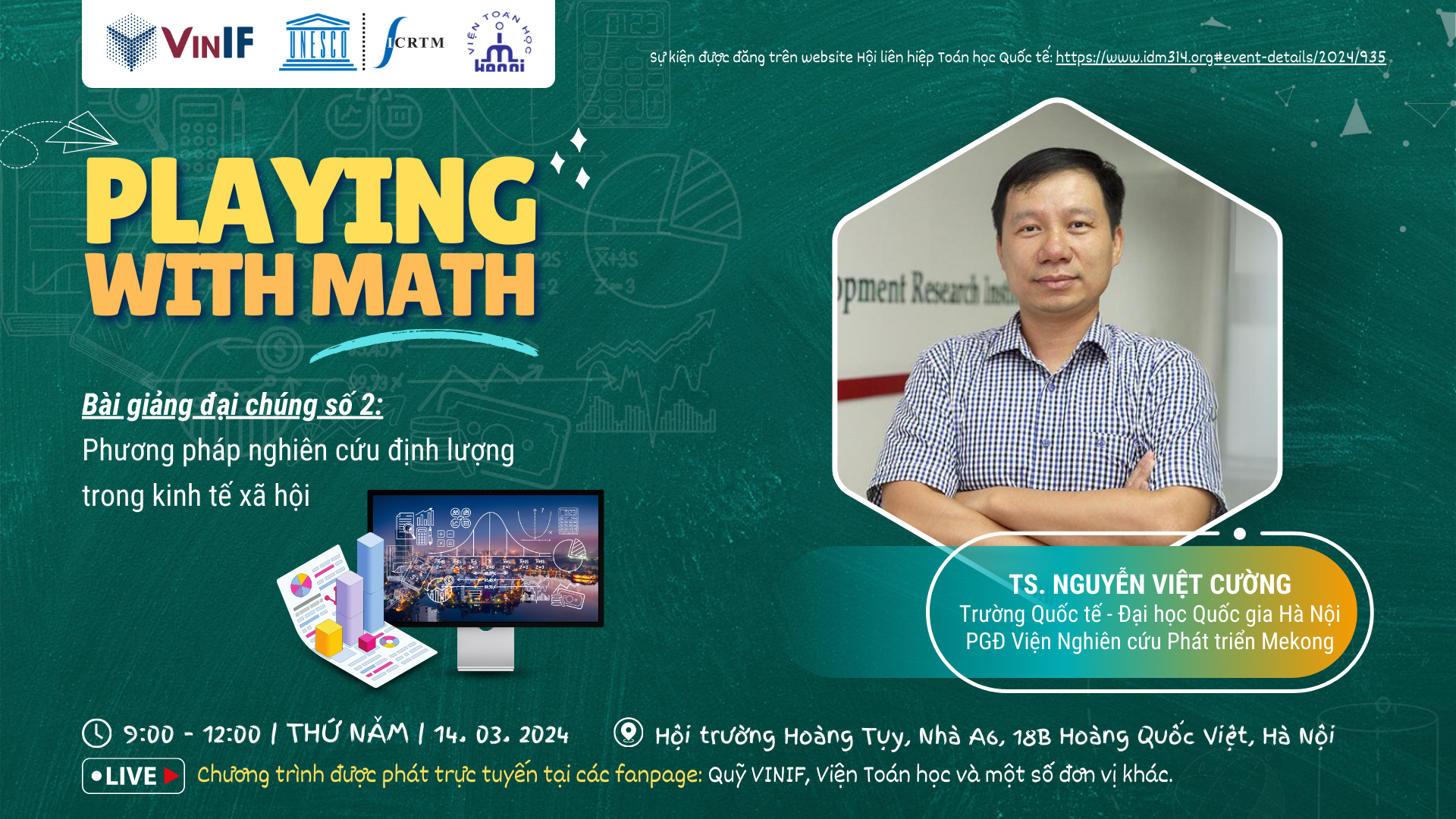 Cùng trải nghiệm trong Ngày Toán học quốc tế 'Playing With Math'- Ảnh 2. Cùng trải nghiệm trong Ngày Toán học quốc tế 'Playing With Math'- Ảnh 2.