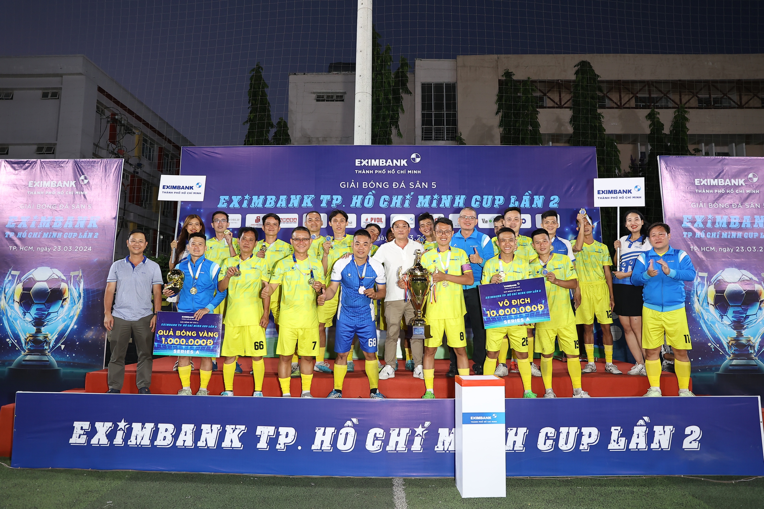 Cúp bóng đá Eximbank TP.HCM năm 2024: Eximbank TP.HCM bảo vệ thành công ngôi vô địch- Ảnh 2.