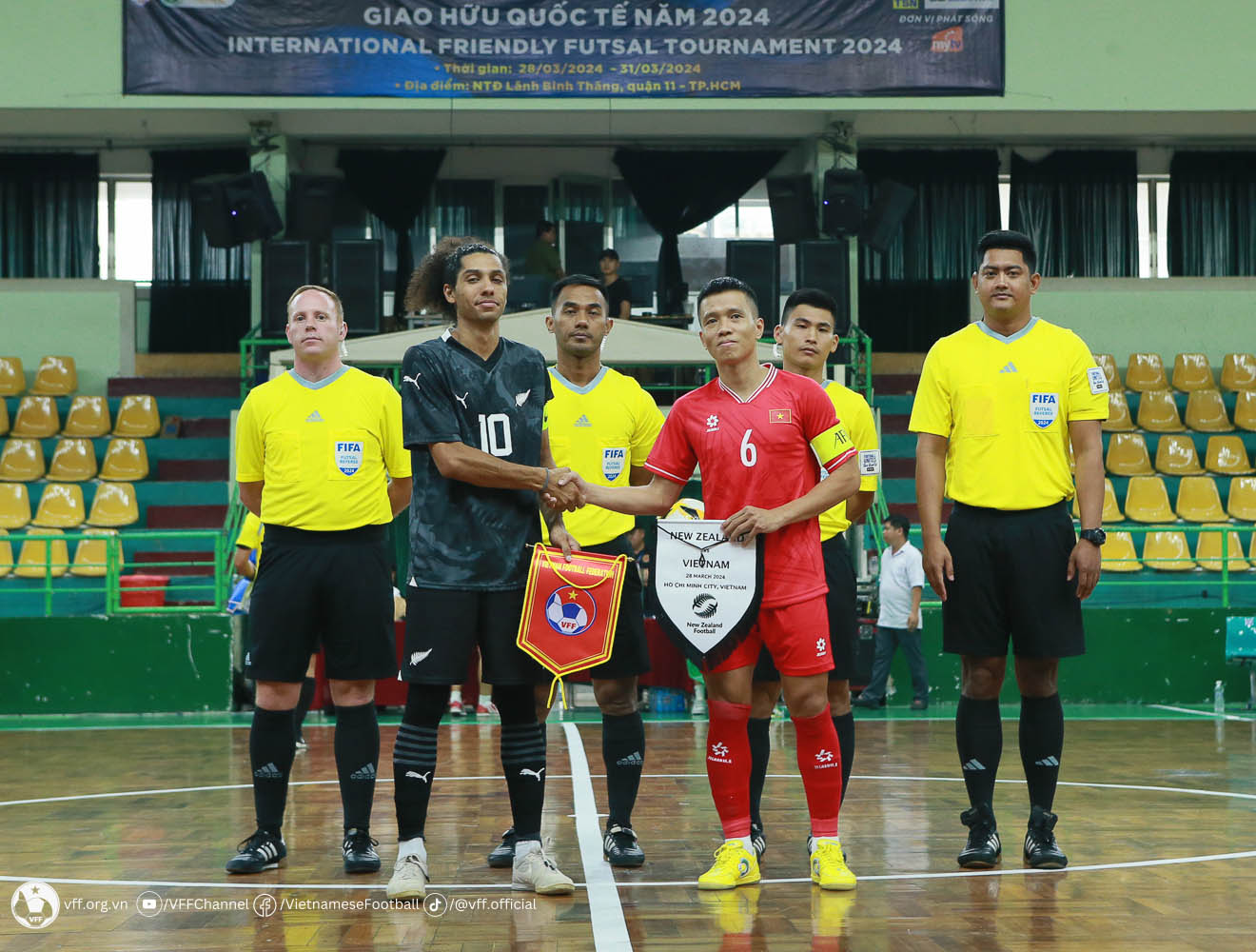 Đội tuyển futsal Việt Nam hòa New Zealand trong trận ra quân tại Giải futsal quốc tế 2024